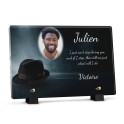 Plaque funéraire Michaël Jackson personnalisable avec texte et photo