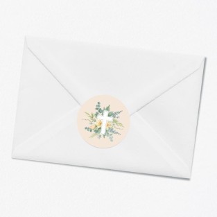 Stickers décès personnalisé croix catholique