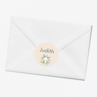 Stickers décès personnalisé croix catholique