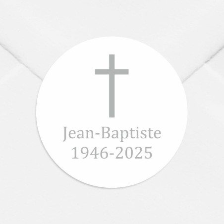 Stickers décès personnalisés religieux Stickers décès personnalisés religieux