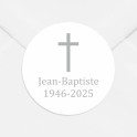 Stickers décès personnalisés religieux