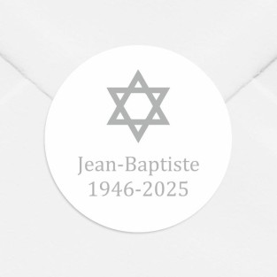 Stickers décès personnalisés religieux