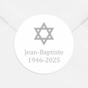 Stickers décès personnalisés religieux