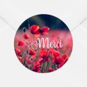 Stickers décès coquelicot