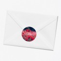 Stickers décès coquelicot