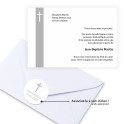Carte de remerciements funéraire religieuse
