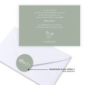 Carte de remerciements décès colombe