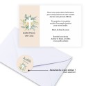 Carte de remerciements funéraire croix catholique