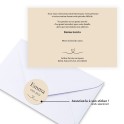 Carte de remerciements funéraire coeur