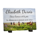 Plaque funéraire avec cheval